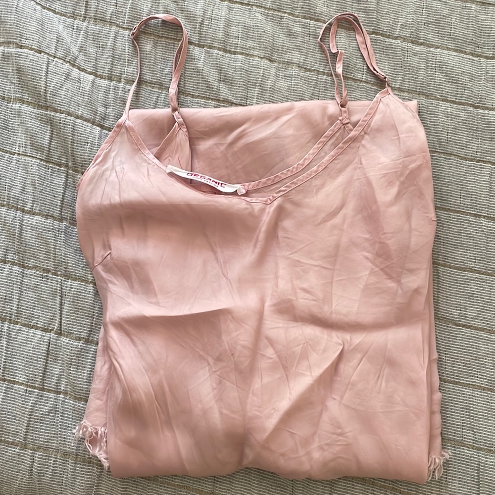 Organic by John Patrick Bias long slip in petal pink